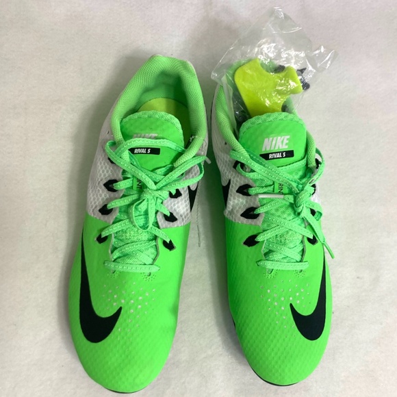 Nike Rival S Sprint Lime Green Men's Track Shoes Size 11.5 With Spikes - Picture 2 of 8